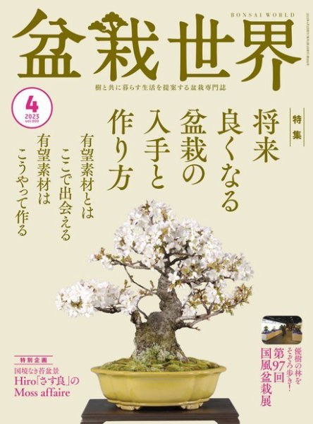 盆栽世界 2023年4月号 (発売日2023年03月03日) 表紙