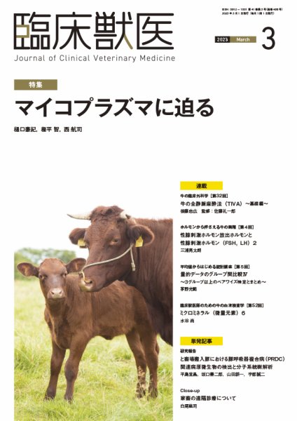臨床獣医 2023年3月号 (発売日2023年03月01日) 表紙