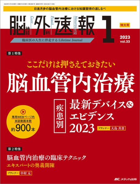 脳神経外科速報 2023年1号 (発売日2022年12月29日) 表紙