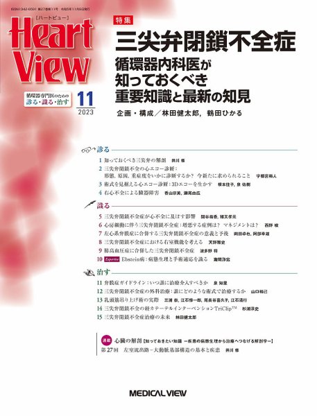 Heart View（ハートビュー） 2023年11月号 (発売日2023年10月11日) 表紙