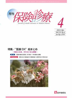 月刊／保険診療 2023年4月号 (発売日2023年04月10日) 表紙