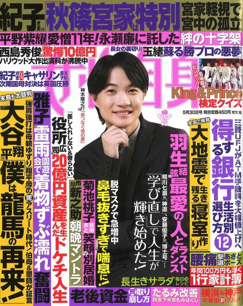 週刊女性自身 2023年5/30号 (発売日2023年05月16日) 表紙