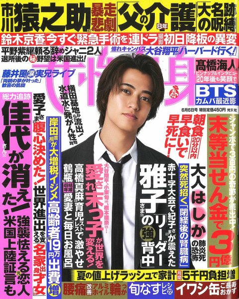 週刊女性自身 2023年6/6号 (発売日2023年05月23日) 表紙