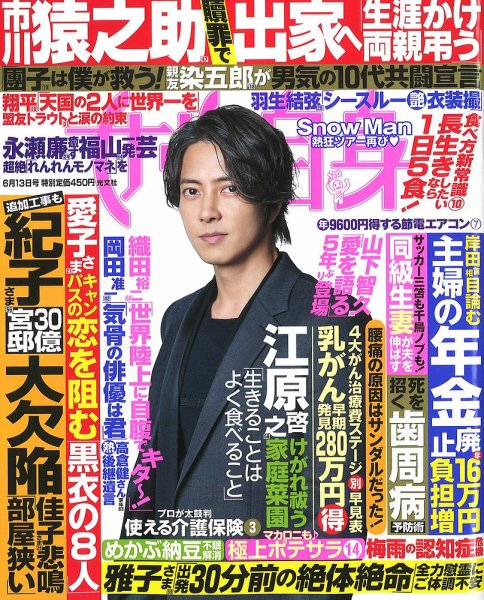 週刊女性自身 2023年6/13号 (発売日2023年05月30日) 表紙