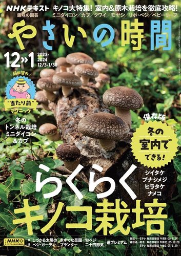 NHK 趣味の園芸 やさいの時間 2023年12月・1月号 (発売日2023年11月21