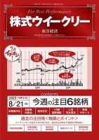 株式ウイークリー 2023年08月21日発売号 表紙