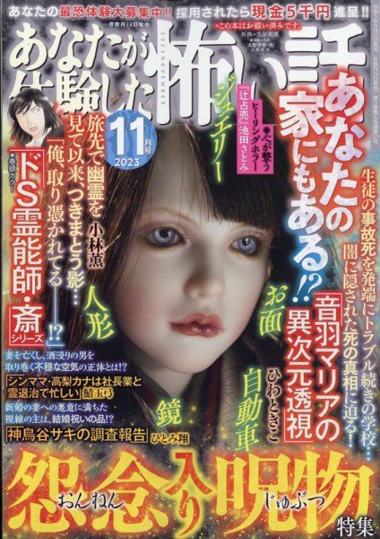 あなたが体験した怖い話 2023年11月号 (発売日2023年09月22日) 表紙