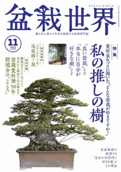 盆栽世界 2023年11月号 (発売日2023年10月04日) 表紙