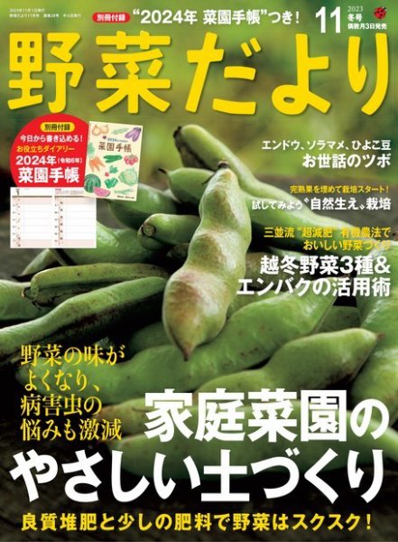 野菜だより 2023年11月号 (発売日2023年10月03日) 表紙