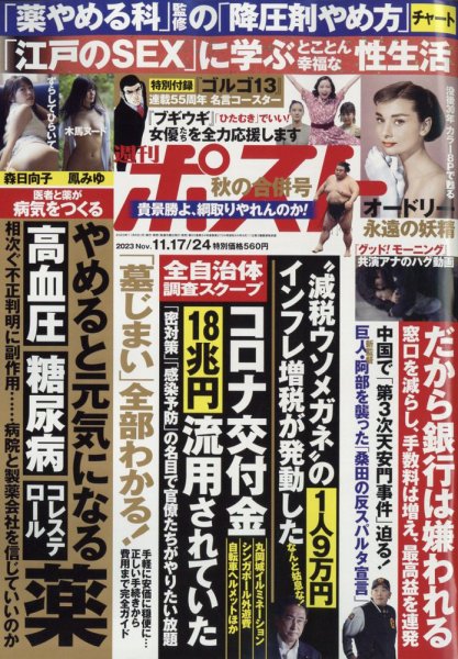 週刊ポスト 2023年11/17・24合併号 (発売日2023年11月06日) 表紙