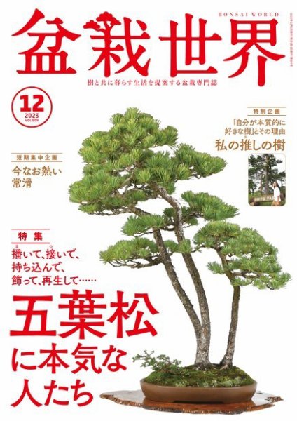 盆栽世界 2023年12月号 (発売日2023年11月04日) 表紙