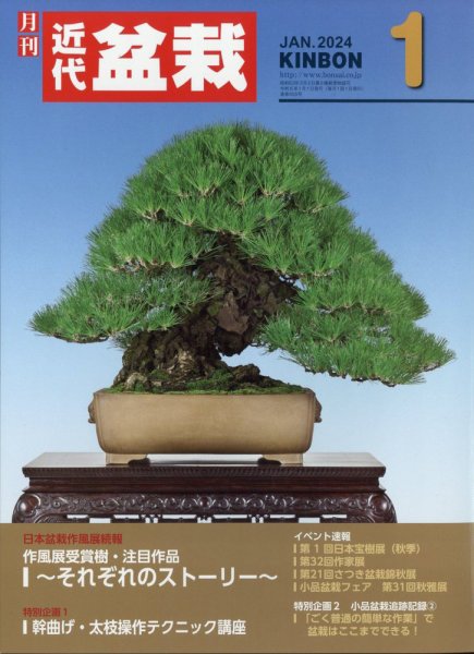 月刊 近代盆栽 2024年1月号 (発売日2023年12月04日) 表紙