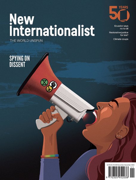 New Internationalist（ニューインターナショナリスト）英語版 No. 546 (発売日2023年12月10日) 表紙