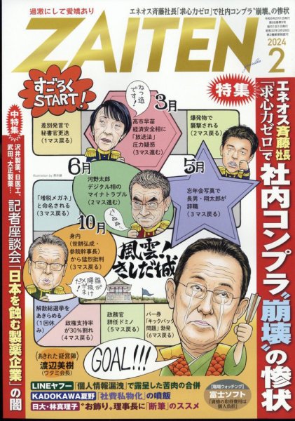 ZAITEN（ザイテン） 2024年2月号 (発売日2023年12月26日) 表紙