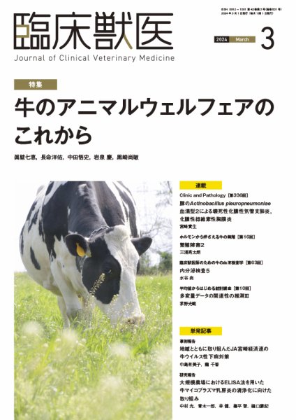 臨床獣医 2024年3月号 (発売日2024年03月01日) 表紙