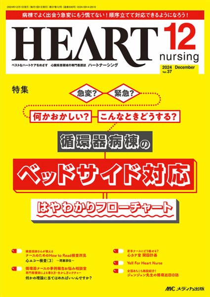 HEART NURSING（ハートナーシング） 2024年12月号 (発売日2024年11月22日) 表紙
