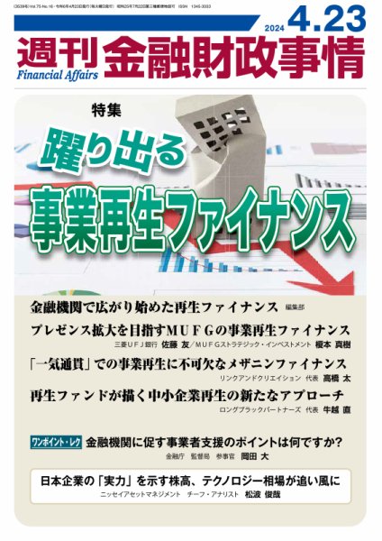 週刊金融財政事情 2024年04月23日発売号 表紙