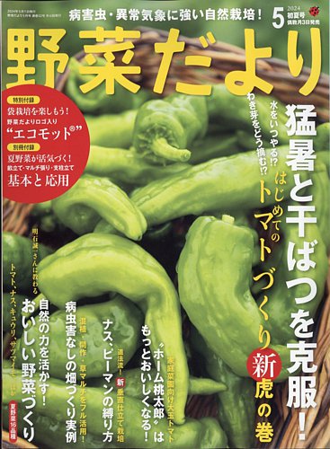 野菜だよりの最新号【2024年5月号 (発売日2024年04月03日)】| 雑誌