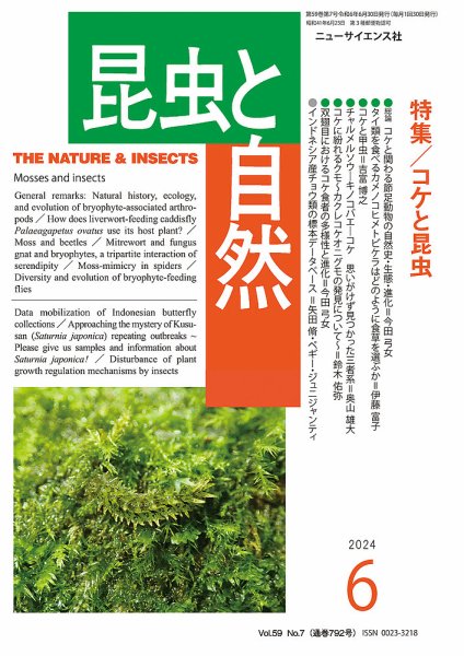 昆虫と自然 2024年6月号 (発売日2024年05月22日) 表紙