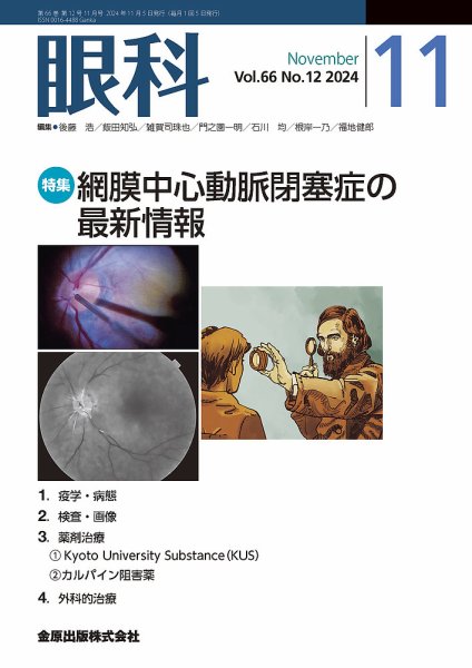 眼科 2024年11月号 (発売日2024年11月20日) 表紙