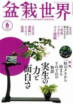 盆栽世界の最新号【2024年6月号 (発売日2024年05月02日)】| 雑誌/電子 