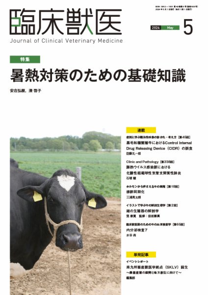 臨床獣医 2024年5月号 (発売日2024年05月01日) 表紙