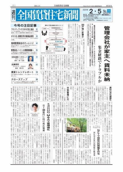 週刊 全国賃貸住宅新聞 1591 (発売日2024年02月05日) 表紙