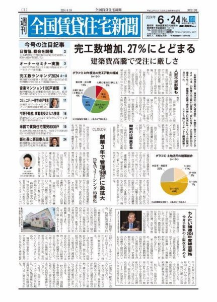 週刊 全国賃貸住宅新聞 1610 (発売日2024年06月24日) 表紙