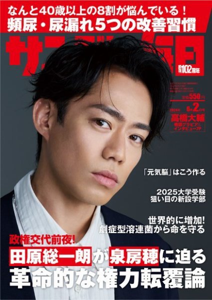 サンデー毎日 2024年6/2号 (発売日2024年05月21日) 表紙