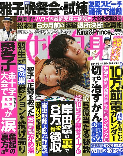 週刊女性自身 2024年6/4号 (発売日2024年05月21日) | 雑誌/定期購読の予約はFujisan