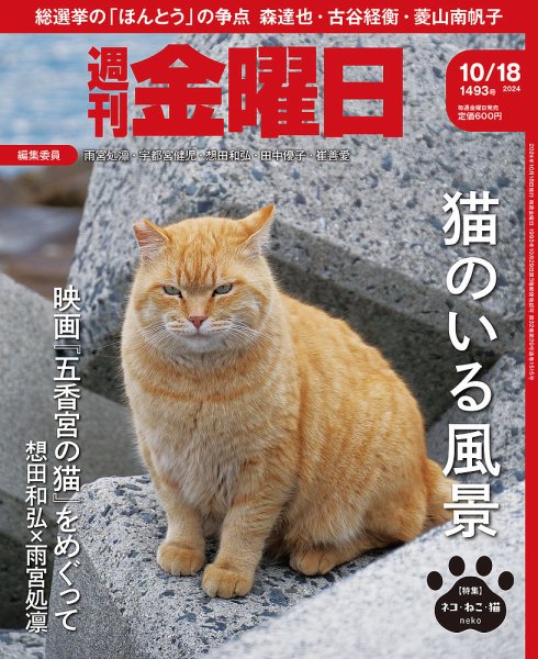 週刊金曜日 1493号 (発売日2024年10月18日) 表紙