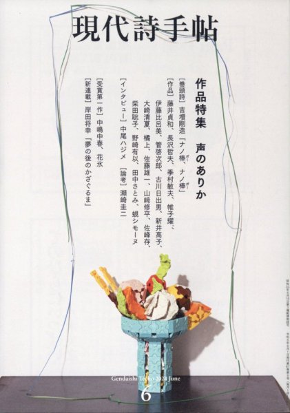 現代詩手帖 2024年6月号 (発売日2024年05月28日) 表紙