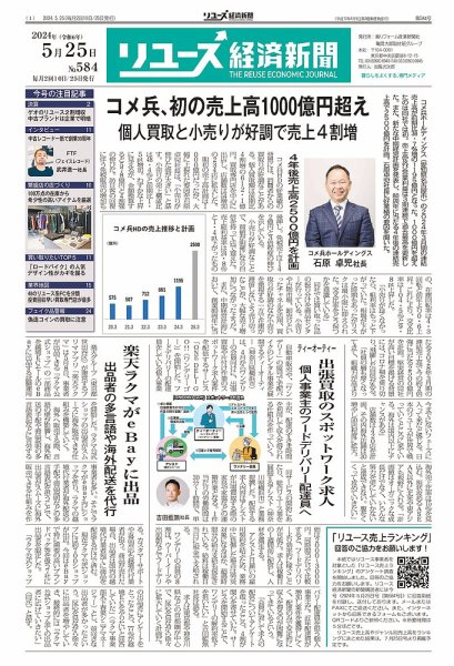 リユース経済新聞 2024年05月25日発売号 表紙