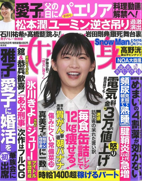 週刊女性自身 2024年6/25号 (発売日2024年06月11日) 表紙