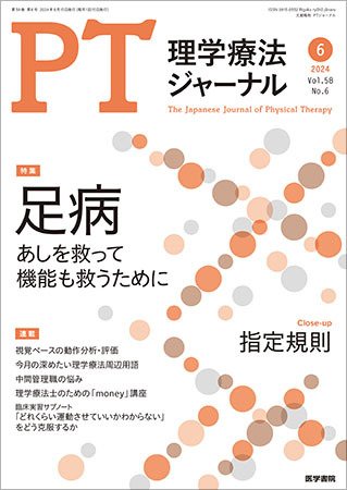 理学療法ジャーナル Vol.58 No.6 (発売日2024年06月15日) 表紙
