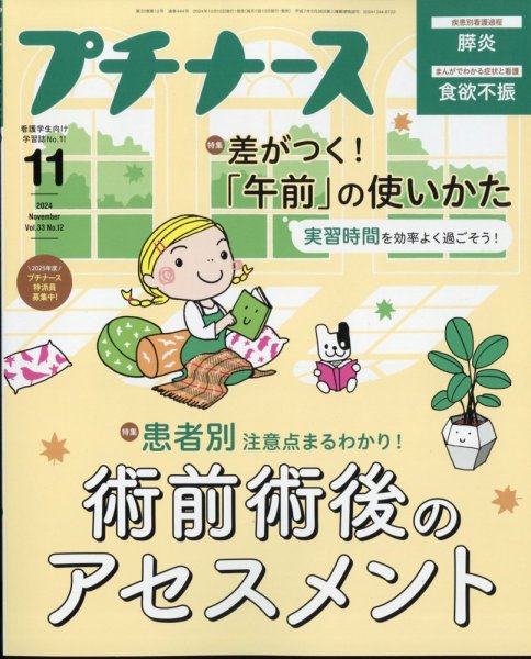 プチナース 2024年11月号 (発売日2024年10月10日) 表紙