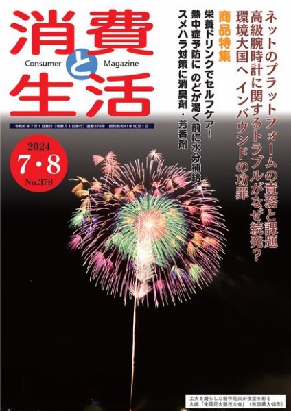 消費と生活 378 (発売日2024年07月01日) 表紙