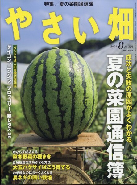やさい畑 2024年8月号 (発売日2024年07月03日) 表紙