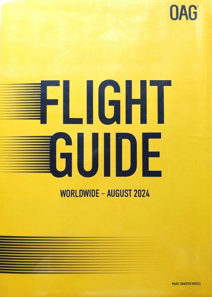 全世界　航空時刻表 （英語版） 2024年8月号 (発売日2024年08月01日) 表紙