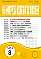 酒類食品統計月報 2024年8月号 表紙