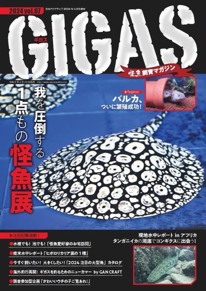 怪魚飼育マガジン GIGAS（ギガス） vol.7 (発売日2024年02月29日