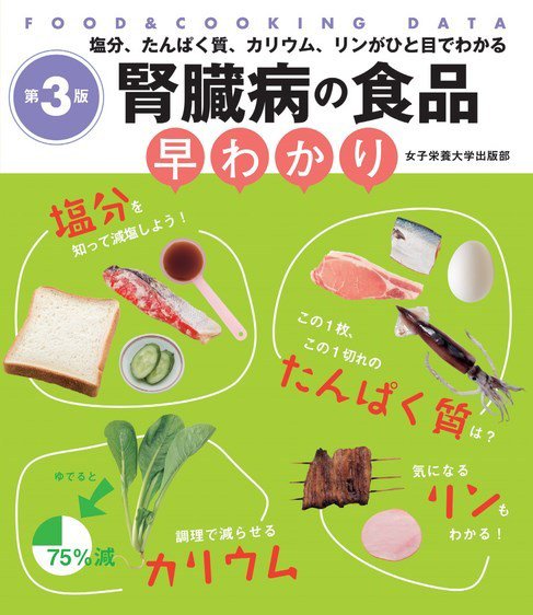 腎臓病の食品早わかり　第3版 2022年11月01日発売号 表紙