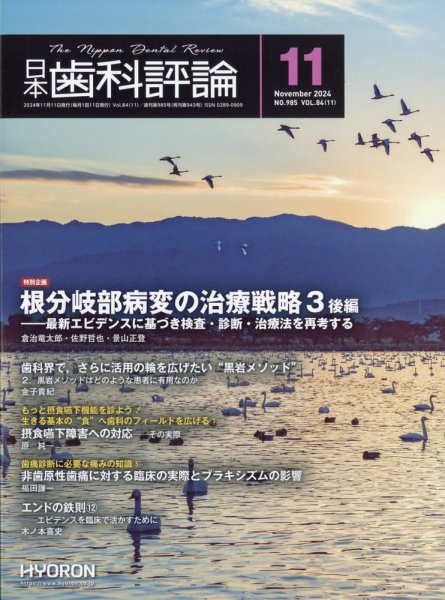 日本歯科評論 2024年11月号 (発売日2024年10月24日) 表紙