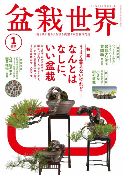 盆栽世界 2025年1月号 (発売日2024年12月04日) 表紙