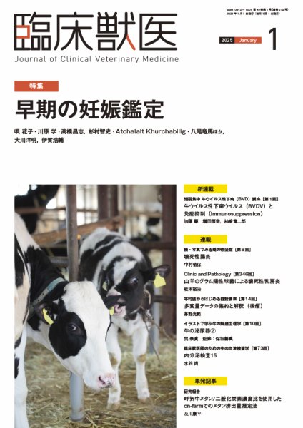 臨床獣医 2025年1月号 (発売日2024年12月26日) 表紙