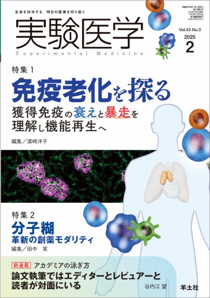 実験医学 Vol.43No.3 (発売日2025年01月20日) 表紙