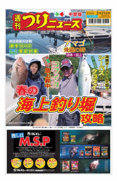 週刊つりニュース　中部版 2025年03月17日発売号 表紙