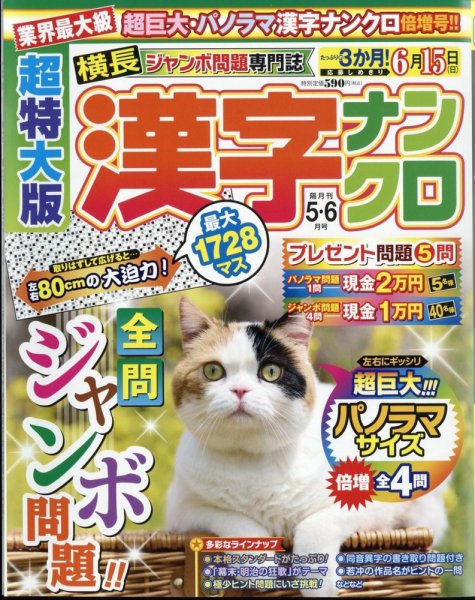 超特大版漢字ナンクロ 2025年5月号 (発売日2025年03月19日) 表紙