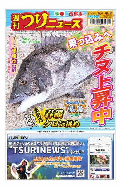 週刊つりニュース　西部版 2025年03月31日発売号 表紙