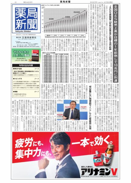 薬局新聞 2025年04月09日発売号 表紙